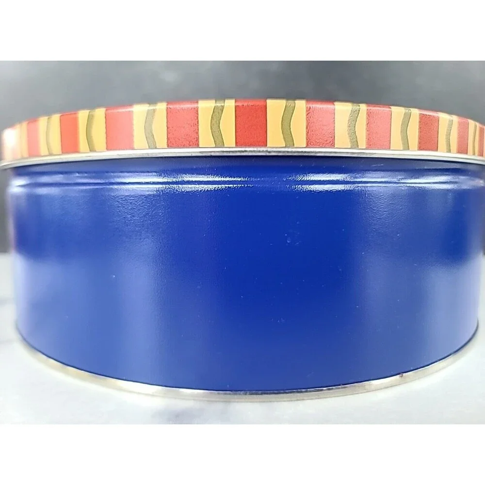 Vintage Snowman Lidded Tin, EMPTY